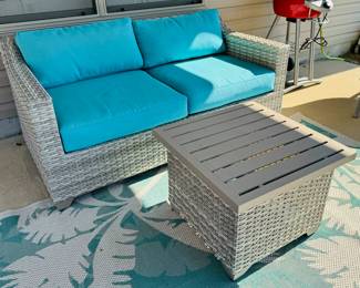 4	$275 
Outdoor sofa 35Dx64Lx29T with coffee table storage 2x2x18H  									
Rug Monaco 5'3""x7'6"" indoor outdoor Coastal Flora		