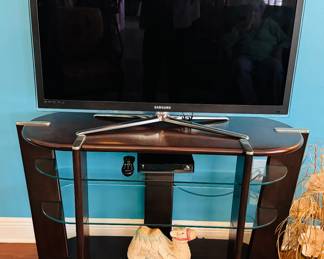 10	$80 - NOW $40 
Samsung TV 50 - approx 8 years old "									
11	$225 	- NOW $112
Wood and glass TV console Oval 50Wx18Dx30H	