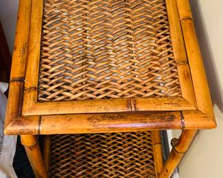 48	$50 	
Rattan square side table 17x17x26H