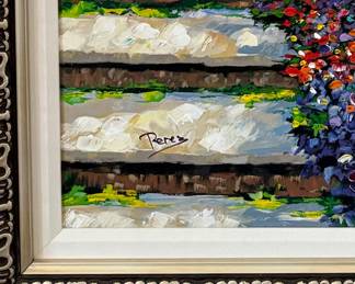 21	$400 	"
Alex perez painting ""French Garden"" 54x44"	