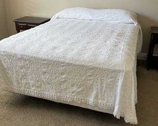 52	$48 	
Coverlet white with fringes 									