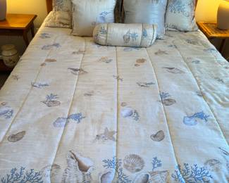 47	$50 	
Bedding shells Queen with beadskirt & 5 pillows 