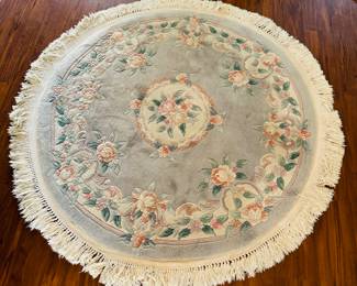 19	$150 	
Round chinese rug 58W blue lavender /pink	