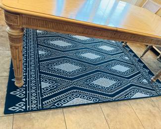 3	$100 	
Navy blue rug Scott living indoor outdoor 7'x5'									
Outdoor sofa 35Dx64Lx29T with coffee table 									