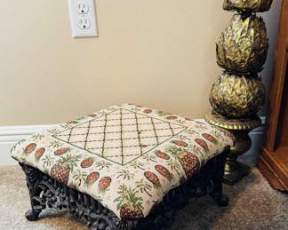 40	$50 	
Foot stool iron base 14x8H									