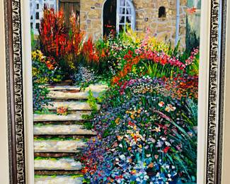 21	$400 	"
Alex perez painting ""French Garden"" 54x44"	
