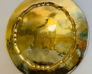 46	$100 	
Turkish brass tray 30"""									