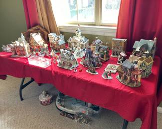 Just in Time!!! Loads of Christmas Village Cottages, Figurines, Ice Skating Rink, and more! From David Winters to Department 54 in Immaculate condition!