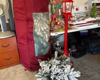 Flocked White Christmas Tree