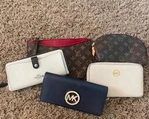 Gorgeous Designer Handbags, Clutch Purses, and More! "Galore!" in excellent condition featuring names like: Louis Vuitton, Coach, Michael Kors, and Many, Many More!!! 