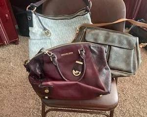 Gorgeous Designer Handbags, Clutch Purses, and More! "Galore!" in excellent condition featuring names like: Louis Vuitton, Coach, Michael Kors, and Many, Many More!!! 