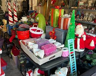 Hundreds of Christmas items from Santa's to Ornaments