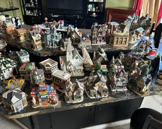 Just in Time!!! Loads of Christmas Village Cottages, Figurines, Ice Skating Rink, and  So Much More! From David Winters to Department 54 to Highly Collectible Piece's in Immaculate condition!