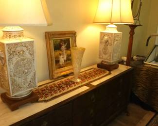 Vintage Lamps & Dresser
