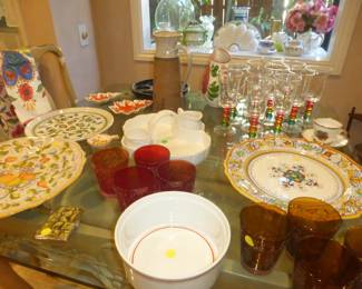 Lots of Italian Pottery.