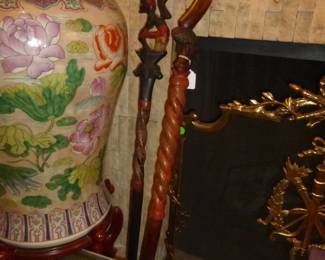 African Carved Walking Sticks