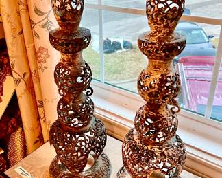 JAPANESE MEIJI CANDLESTICKS