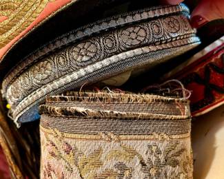 TAPESTRY, RIBBON, GIMP.