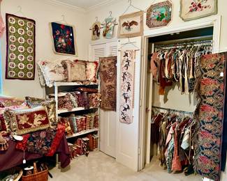 CLOSET FULL OF MORE NEEDLEPOINT.