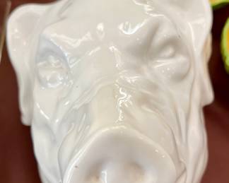 ITALIAN MAJOLICA SIGMA TASTE SETTER HOG HEAD