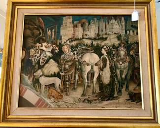 INTERESTING MEDIEVAL STYLE PRINT