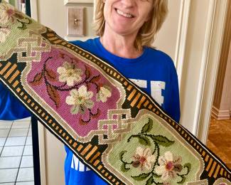 Tiffani has a really pretty band perfect for a bell pull.