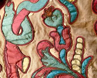 ANTIQUE TEXTILE!  USE TO DRAPE, DECORATE, HANG, OR MAKE INTO SOMETHING.
