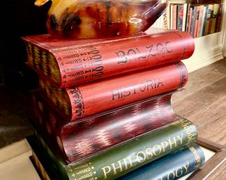 GUMP'S WONDERFUL BOOK STORAGE TABLE.