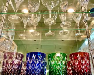 CUT TO CLEAR CRYSTAL DOUBLE OLD FASHIONEDS