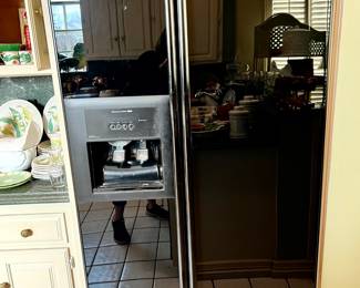 KITCHENAID BLACK REFRIGERATOR SIDE BY SIDE
