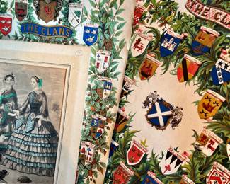 SOME COLORFUL PLATES PERFECT FOR FRAMING AND HANGING.