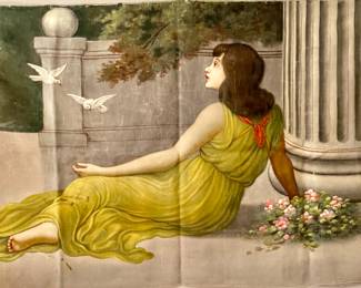 HAND PAINTED FABRIC.