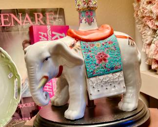 PAIR OF ELEPHANT LAMPS.