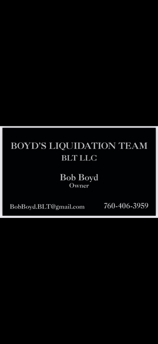 Boyd’s Liquidation Team & Estate Sales starts on 12/1/2023