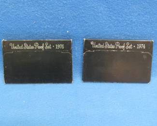 Lot 56. 1974 and 1976 US Proof Sets