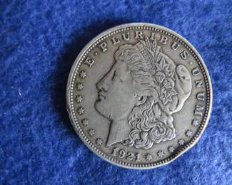 Lot 75. 1921 D Morgan Silver Dollar