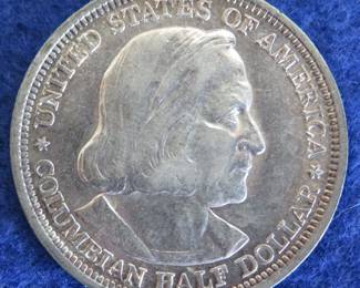 Lot 9. 1893 High Grade World's Columbian Exposition Half Dollar.