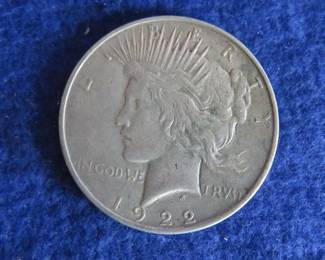 Lot 83. 1922 P Peace Silver Dollar