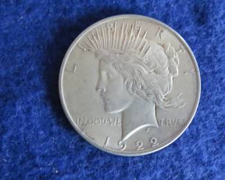 Lot 85. 1922 P Peace Silver Dollar