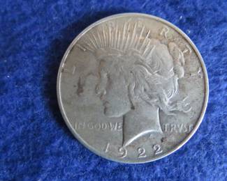 Lot 84. 1922 P Peace Silver Dollar