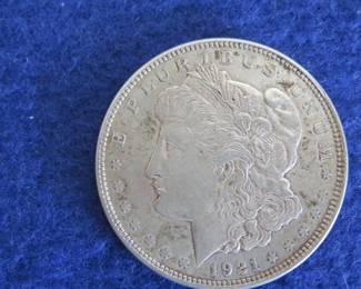 Lot 63. 1921 P Morgan Silver Dollar