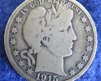 Lot 7. 1915 S Liberty Head Half Dollar