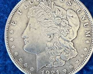 Lot 4. 1921 S Morgan Silver Dollar