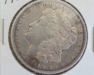Lot 43. 1921 P Morgan Silver Dollar