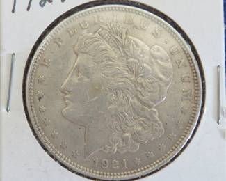 Lot 42. 1921 P Morgan Silver Dollar