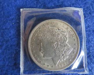 Lot 110. 1921 P Morgan Silver Dollar
