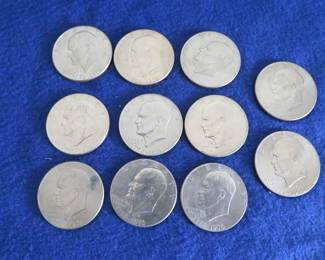 Lot 95. 11 Eisenhower Bicentennial Dollar Coins