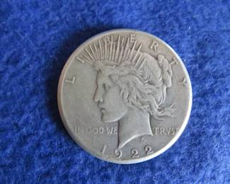 Lot 80. 1922 S Peace Silver Dollar