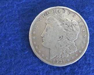 Lot 65. 1921 S Morgan Silver Dollar