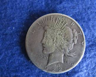 Lot 79. 1922 S Peace Silver Dollar